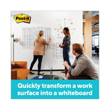 3M Post-it Dry Erase Surface, 50 ft x 4 ft, White