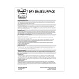 3M Post-it Dry Erase Surface, 50 ft x 4 ft, White