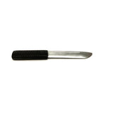 Silver and Black 9.5 Inch Training Knife - Solid Rubber Contact Prop with Safe Blade - Dependable Expendables