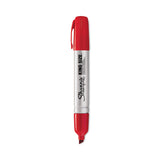 Sharpie King Size Permanent Marker, Broad Chisel Tip, Red, Dozen