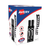 Avery MARKS A LOT Large Desk-Style Permanent Marker Value Pack, Broad Chisel Tip, Black, 36/Pack (98206) - Dependable Expendables