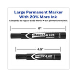 Avery MARKS A LOT Large Desk-Style Permanent Marker Value Pack, Broad Chisel Tip, Black, 36/Pack (98206) - Dependable Expendables