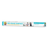 3M Post-it Dry Erase Surface with Adhesive Backing, 72" x 48", White