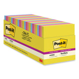 3M Post-it Note Pads in Summer Joy Collection Colors, 3" x 3", Summer Joy Collection Colors, 70 Sheets/Pad, 24 Pads/Pack