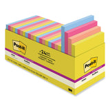 3M Post-it Note Pads in Summer Joy Collection Colors, 3" x 3", Summer Joy Collection Colors, 70 Sheets/Pad, 24 Pads/Pack