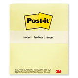 3M Post-it Original Pads in Canary Yellow, 3" x 5", 100 Sheets/Pad, 12 Pads/Pack