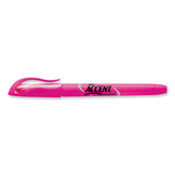 Sharpie Pocket Style Highlighters, Fluorescent Pink Ink, Chisel Tip, Pink Barrel, Dozen