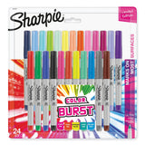 Sharpie Ultra Fine Tip Permanent Marker, Extra-Fine Needle Tip, Assorted Limited Edition Color Burst and Classic Colors, 24/Pack - Dependable Expendables