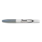 Sharpie Metallic Fine Point Permanent Markers, Fine Bullet Tip, Metallic Silver, Dozen