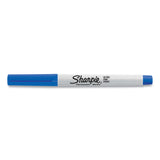 Sharpie Ultra Fine Tip Permanent Marker, Extra-Fine Needle Tip, Blue, Dozen