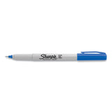 Sharpie Ultra Fine Tip Permanent Marker, Extra-Fine Needle Tip, Blue, Dozen