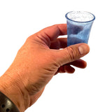 Blue SMASHProps Breakaway Dessert or Cordial Shot Glass - Dependable Expendables