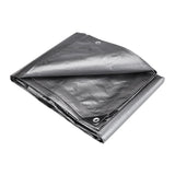 Silver and Black Extreme-Duty Weather-Resistant 12 mil Tarp