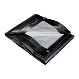 Silver and Black Extreme-Duty Weather-Resistant 12 mil Tarp