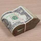 Money Prop - 1990 Series $50 ✔️RealAged™ Full Print $5,000 Band - Dependable Expendables