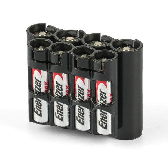Storacell AA/AAA Combo - 8 Pack Battery Caddy (Black)