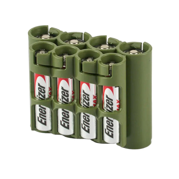 Storacell AA/AAA Combo - 8 Pack Battery Caddy (Military Green)