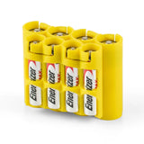 Storacell AA/AAA Combo - 8 Pack Battery Caddy (Yellow)