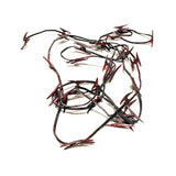 10ft Custom built razor wire replica safe for direct contact with actors. Bloody color