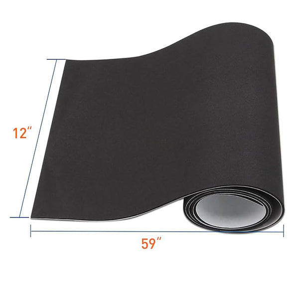 Adhesive neoprene closed cell foam padding can be cut to the exact sizes and shapes needed to avoid having great shots ruined by unwanted noise such as loud footsteps.
