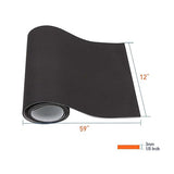 Adhesive neoprene closed cell foam padding can be cut to the exact sizes and shapes needed to avoid having great shots ruined by unwanted noise such as loud footsteps.