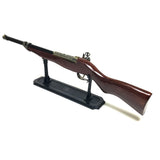 Detailed, lightweight prop gun features wood stock, moving flintlock hammer and trigger, and intricate details with brass finished parts