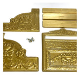 Gold color replica of antique cash register vacuformed with old fashioned details reminiscent of old soda shop or any other old timey shop