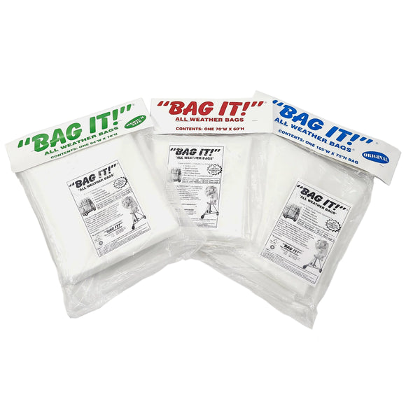BAG IT! 6-Mil Visqueen Bags Tarps Clear Rain Covers - Dependable Expendables