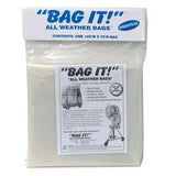 BAG IT! Large 6-Mil Visqueen Bags Tarps Clear Rain Covers - Dependable Expendables