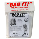 BAG IT! Small 6-Mil Visqueen Bags Tarps Clear Rain Covers - Dependable Expendables