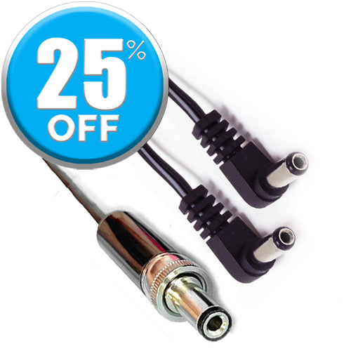 BDS to Dual 2.1mm Non-Locking RA Power Y-Cable GSCC0056  -Dependable Expendables