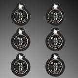 BUTTON LAMP Adhesive LEDs Light Package - Lightweight, Ultra Small, Ultra Bright LED Utility Lights 6 Pack - Dependable Expendables