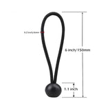 Ball Bungee Heavy Duty Cords - 25 Count (Black)