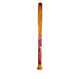 Bloodied and Gauze Wrapped foam Baseball Bat! Made of dense, soft urethane foam, this bat contains a fiberglass core to maintain rigidity, It's safe for professionally choreographed fight scenes 
