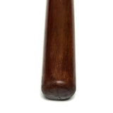 Dark wood grain foam Baseball Bat! Made of dense, soft urethane foam, this bat contains a fiberglass core to maintain rigidity, It's safe for professionally choreographed fight scenes 
