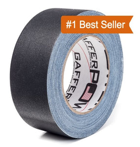 Black, White and Grey Gaffer Power 2" Gaff Tape rolls.