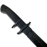 7" simulated blade solid rubber knife prop for use in police and tactical training as well as film and tv props 