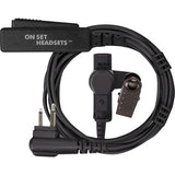 Black On Set Headsets FilmPRO Solo Surveillance Headset 2-Pin Motorola M1 Connector - Dependable Expendables