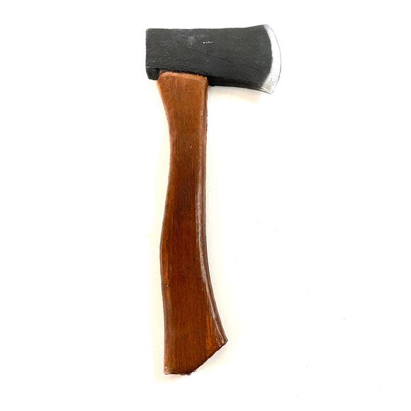 13.25 Inch Foam Rubber Small Hatchet Axe safe prop for television, film or live theater stunt work and choreographed fight scenes.