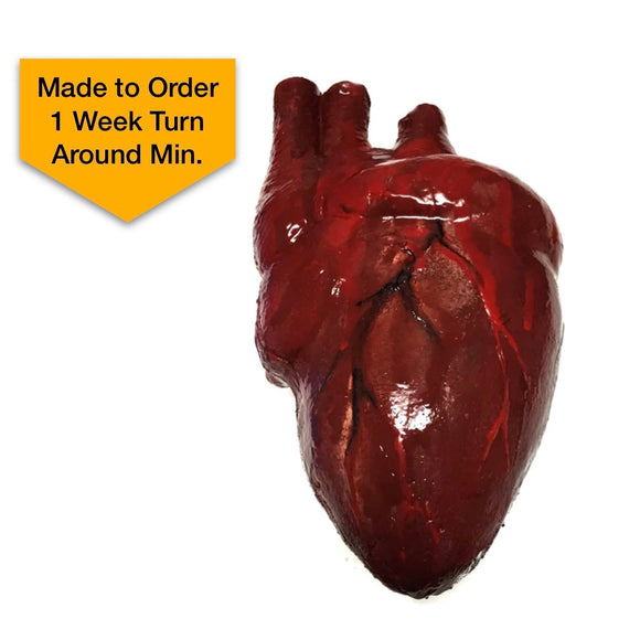 Pro Series Haunt Prop Hand-Sculpted Heart expertly hand-painted in several layers to create a visceral, realistic and bloody looking heart that appears as if it's just been torn out of someone's body. Kali ma, shakthi deh!
