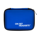 Blue On Set Headsets FilmPro travel case available at Dependable Expendables