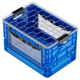 Blue SIDIOCrate Collapsible Full Size Crate with weatherproof lid - Dependable Expendables