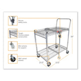 Bostitch® Stowaway™ Folding Chrome Metal Carts solves the number one issue with current cart designs; storage space and location.