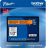 Brother TZE-B31 Label Tape half inch Black on Bright Orange - Dependable Expendables