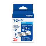 Brother TZE1312PK P-Touch Label Tape half inch 12mm Black on Clear - Dependable Expendables