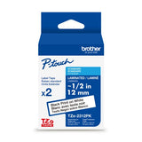 Brother TZE 231 P-Touch Label Tape half inch 12mm Black on White - Dependable Expendables