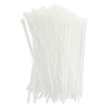 Cable Zip Ties 4" - 18LB Tensile Strength 100 Pack White - Dependable Expendables