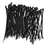 Cable Zip Ties 4" - 18LB Tensile Strength 100 Pack Black - Dependable Expendables