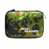 Camouflage On Set Headsets FilmPro travel case available in Camo at Dependable Expendables