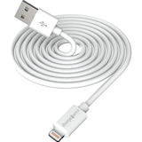 ChargeWorx CX4602WH Lightning Charge and Sync Cable 6 feet White -Dependable Expendables